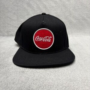 Coca Cola Hat Snapback Black Mens Center Logo Rue21 Soda Drink Pop‎